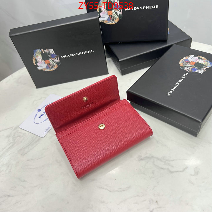 Prada Bags(4A)-Wallet,the best quality replica ,ID: TD9538,$: 55USD