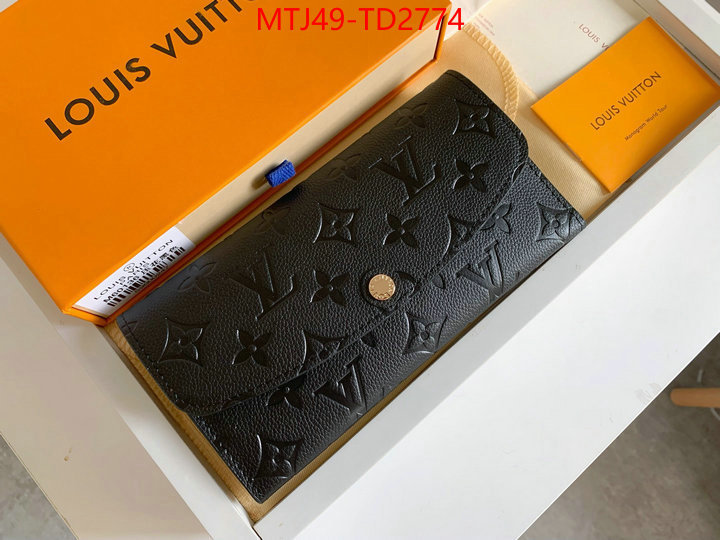 LV Bags(4A)-Wallet,ID: TD2774,$: 49USD