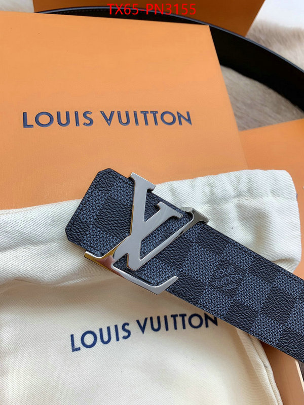 Belts-LV,shop the best high authentic quality replica , ID: PN3155,$: 65USD