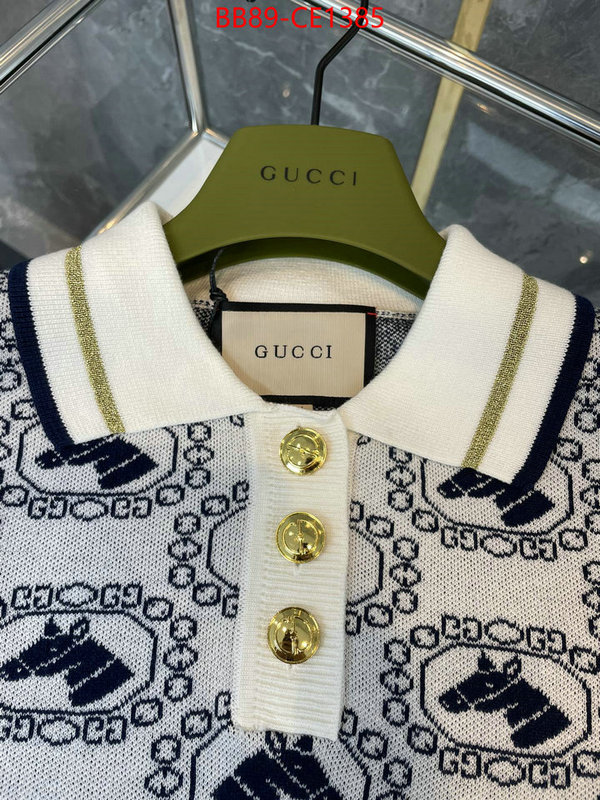 Clothing-Gucci,7 star replica , ID: CE1385,$: 89USD