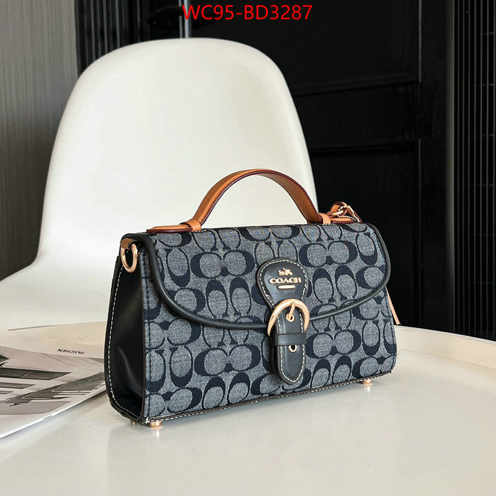 Coach Bags(4A)-Diagonal,1:1 replica wholesale ,ID: BD3287,$: 95USD