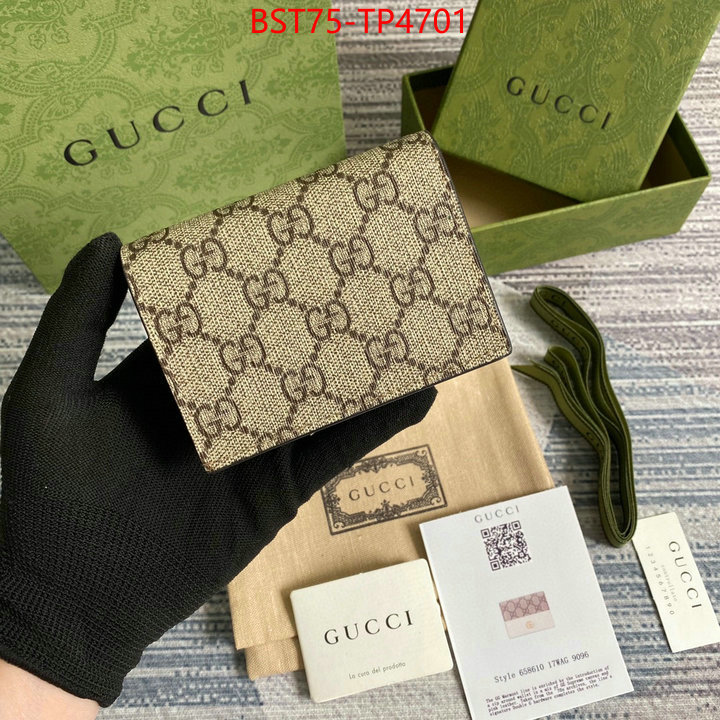 Gucci Bags(TOP)-Wallet-,ID: TP4701,$: 75USD