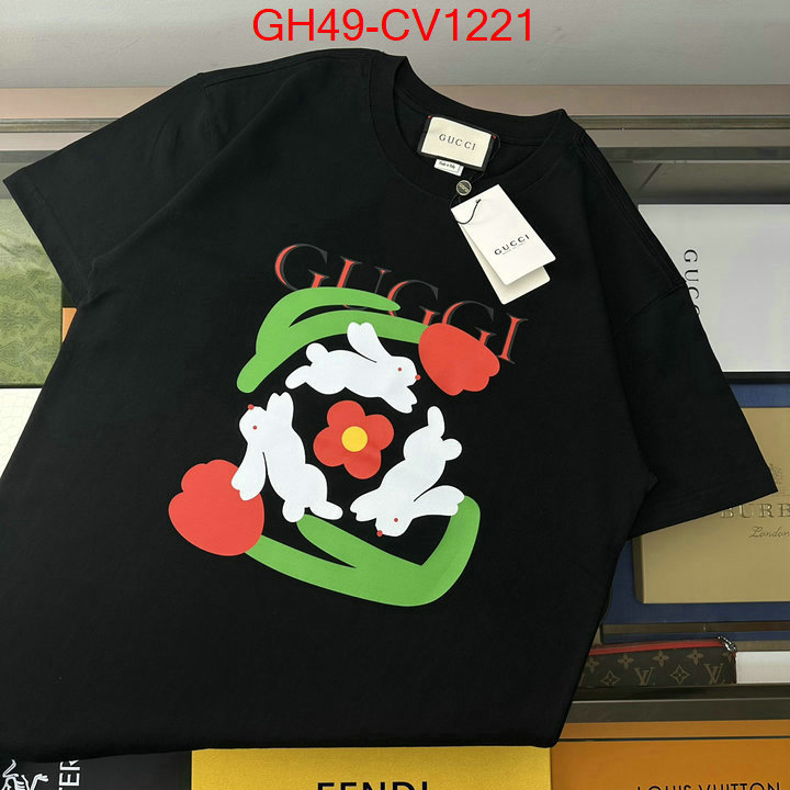 Clothing-Gucci,buy aaaaa cheap , ID: CV1221,$: 49USD