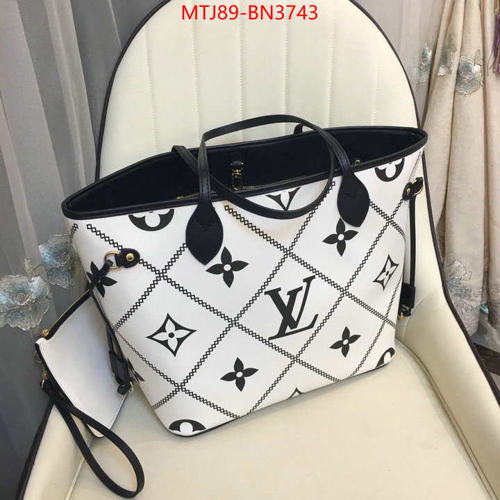 LV Bags(4A)-Neverfull-,wholesale replica shop ,ID: BN3743,$: 89USD