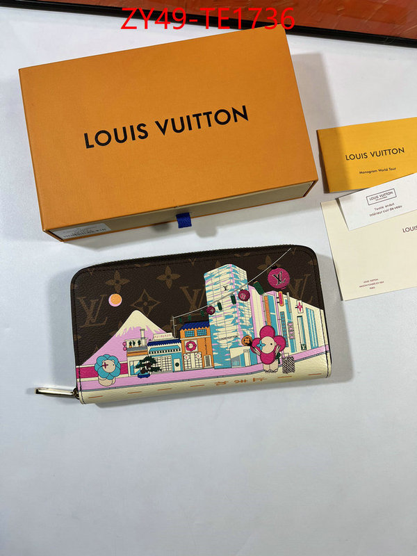 LV Bags(4A)-Wallet,buying replica ,ID: TE1736,$: 49USD