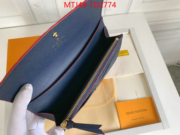 LV Bags(4A)-Wallet,ID: TD2774,$: 49USD