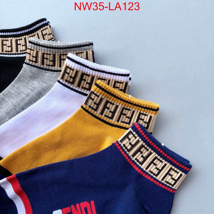 Sock-Fendi,wholesale replica shop , ID:LA123,$: 35USD