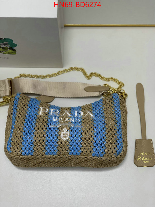 Prada Bags(4A)-Re-Edition 2005,best replica 1:1 ,ID: BD6274,$: 69USD