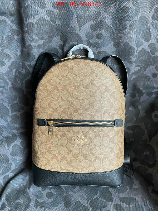 Coach Bags(4A)-Backpack-,buy 1:1 ,ID: BN8347,$: 109USD