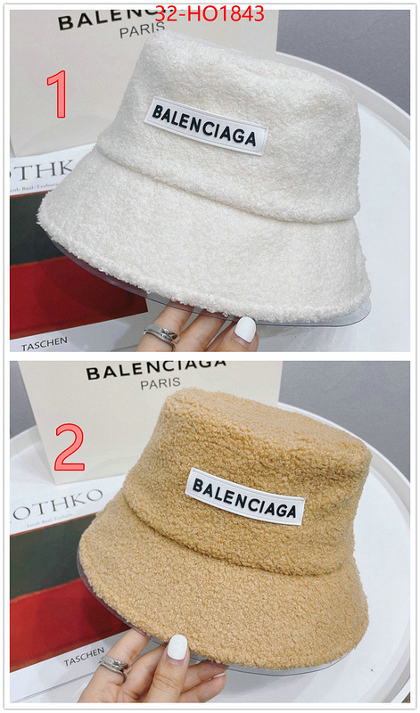 Cap (Hat)-Balenciaga,luxury shop , ID: HO1843,$: 32USD