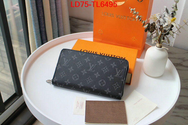 LV Bags(TOP)-Wallet,ID:TL6495,$: 75USD