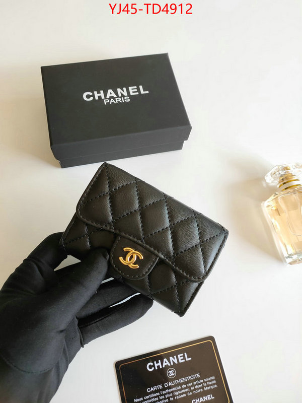 Chanel Bags(4A)-Wallet-,ID: TD4912,$: 45USD