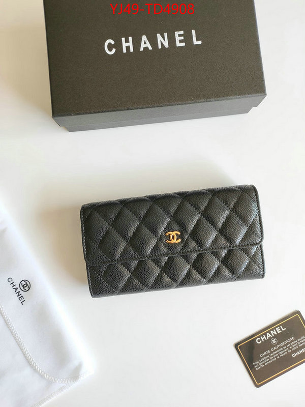 Chanel Bags(4A)-Wallet-,ID: TD4908,$: 49USD