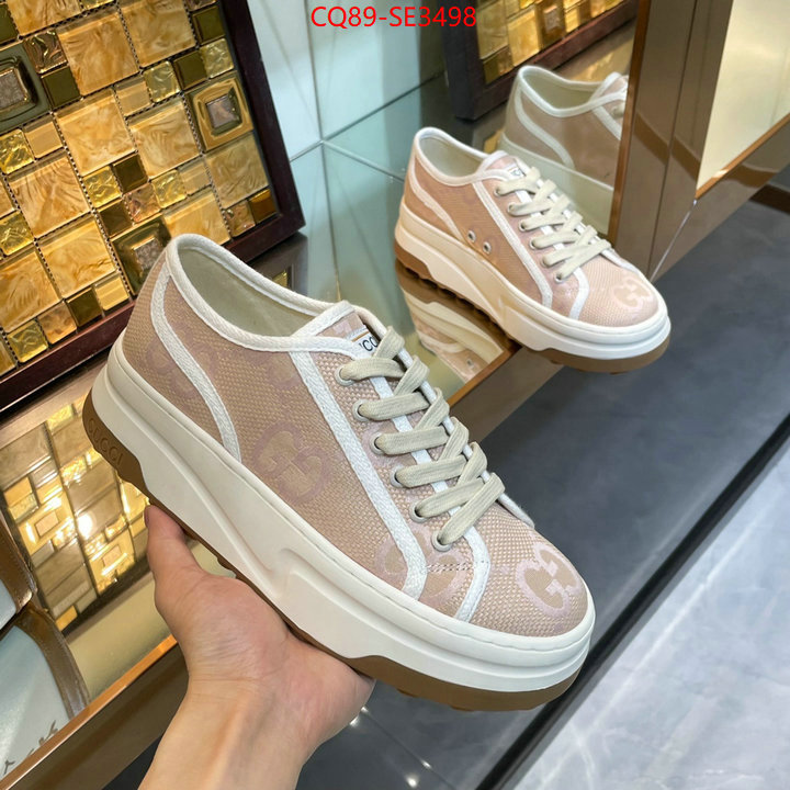 Women Shoes-Gucci,fake aaaaa , ID: SE3498,$: 89USD