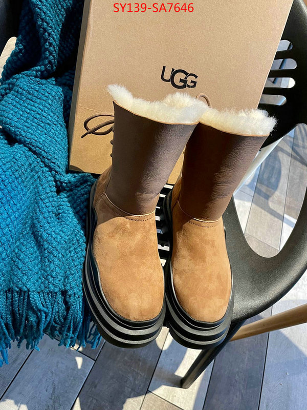 Women Shoes-UGG,replica 1:1 , ID: SA7646,$: 139USD