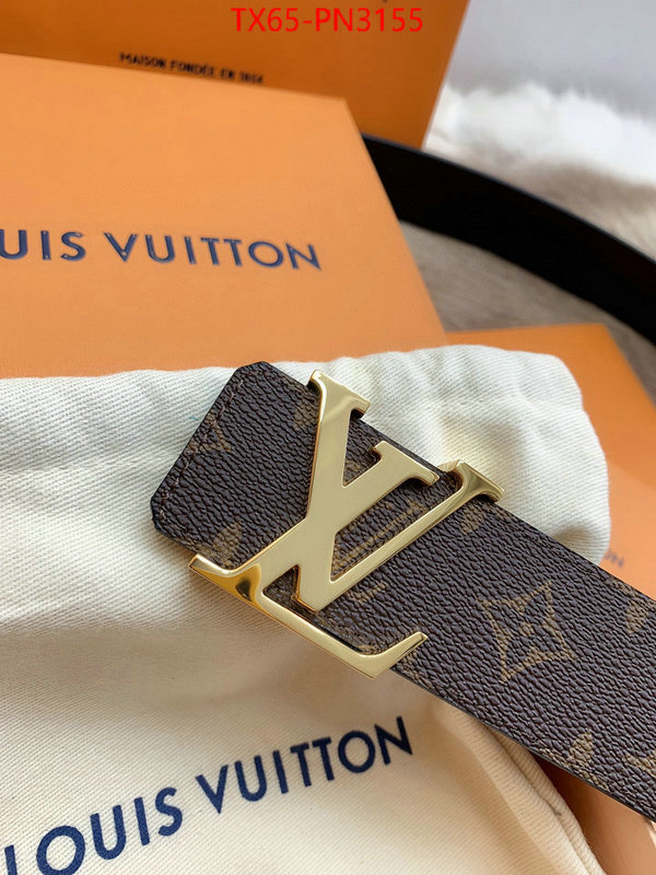 Belts-LV,shop the best high authentic quality replica , ID: PN3155,$: 65USD