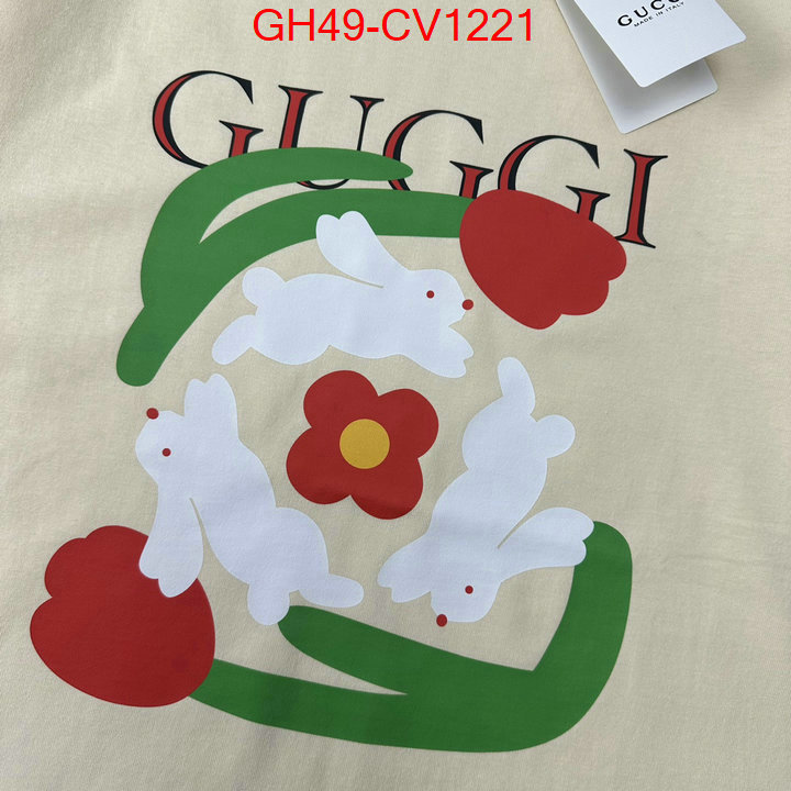 Clothing-Gucci,buy aaaaa cheap , ID: CV1221,$: 49USD