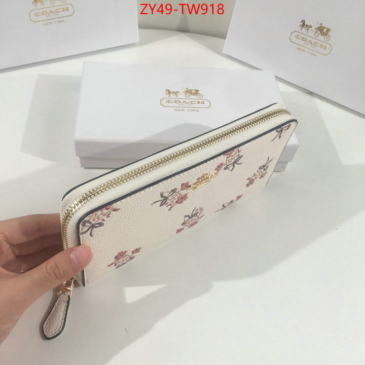 Coach Bags(4A)-Wallet,new designer replica ,ID: TW918,$: 49USD