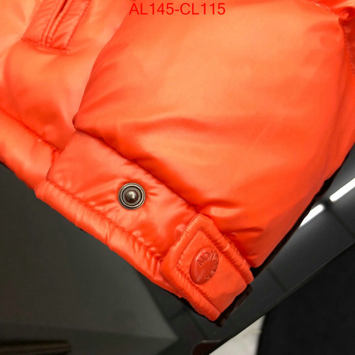 Down jacket Men-Moncler,top 1:1 replica , ID: CL115,$:145USD