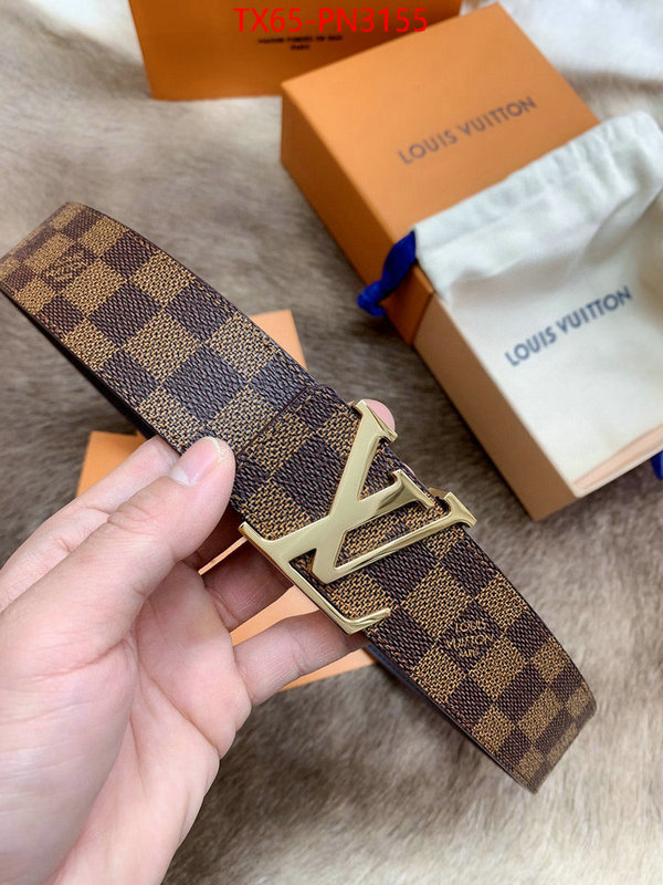 Belts-LV,shop the best high authentic quality replica , ID: PN3155,$: 65USD