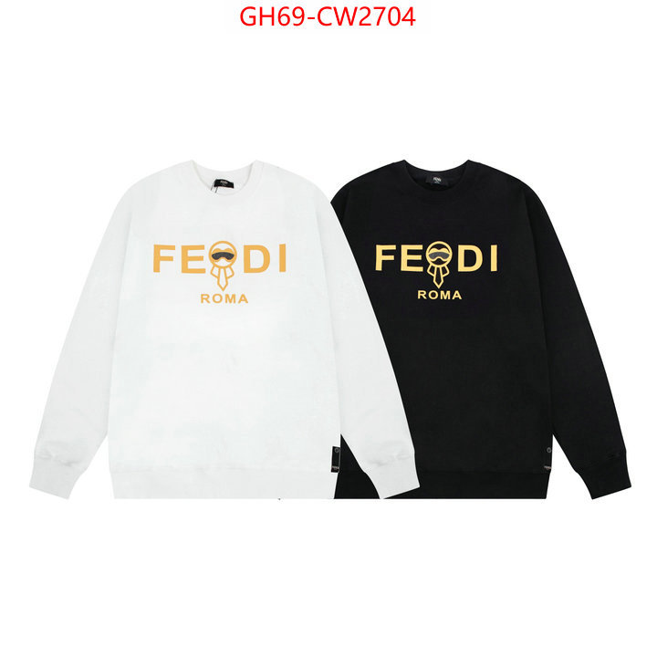 Clothing-Fendi,designer wholesale replica , ID: CW2704,$: 69USD