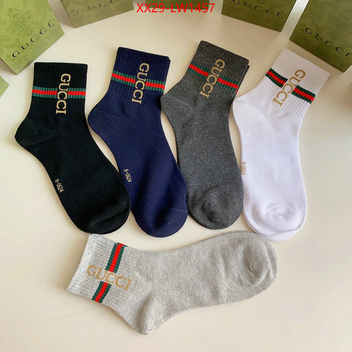Sock-Gucci,we provide top cheap aaaaa , ID: LW1457,$: 29USD