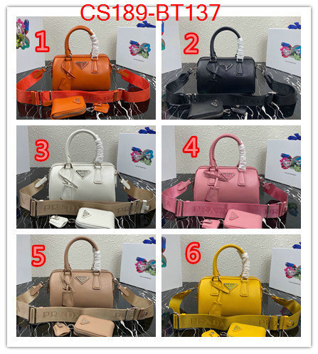 Prada Bags(TOP)-Diagonal-,ID: BT137,$: 189USD