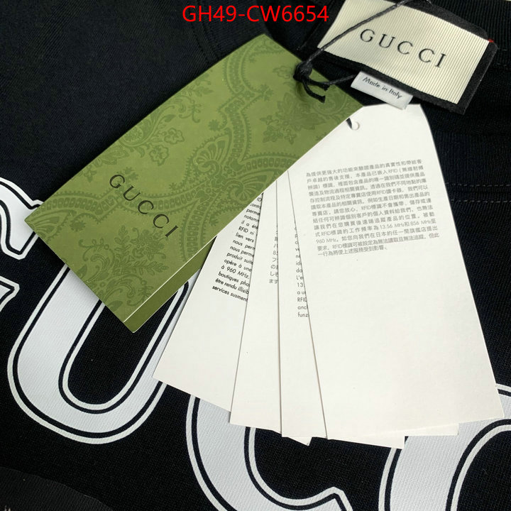 Clothing-Gucci,only sell high quality , ID: CW6654,$: 49USD