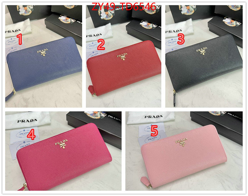 Prada Bags(4A)-Wallet,shop designer ,ID: TD6546,$: 49USD