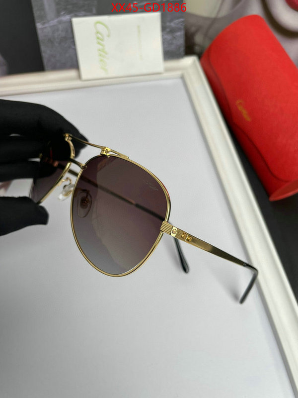 Glasses-Cartier,2023 replica wholesale cheap sales online , ID: GD1886,$: 45USD