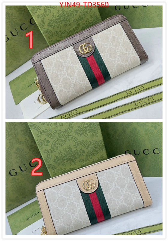 Gucci Bags(4A)-Wallet-,wholesale 2023 replica ,ID: TD3560,$: 49USD