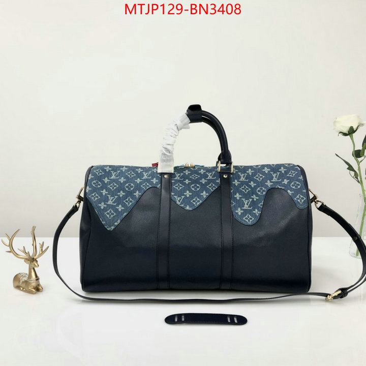 LV Bags(4A)-Keepall BandouliRe 45-50-,what's the best to buy replica ,ID: BN3408,$: 129USD