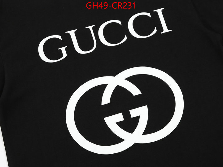 Clothing-Gucci,high quality happy copy , ID: CR231,$: 49USD