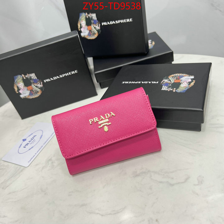 Prada Bags(4A)-Wallet,the best quality replica ,ID: TD9538,$: 55USD