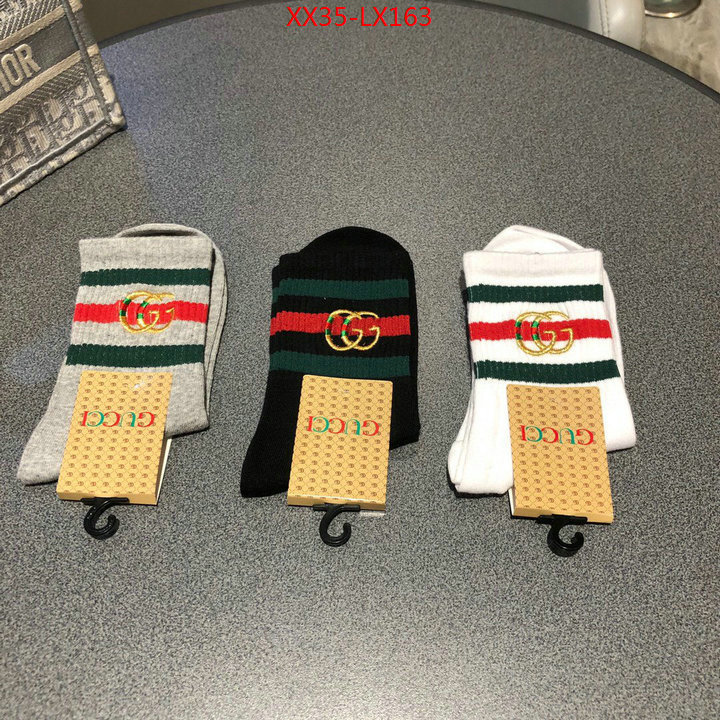 Sock-Gucci,wholesale imitation designer replicas , ID: LX163,$: 35USD