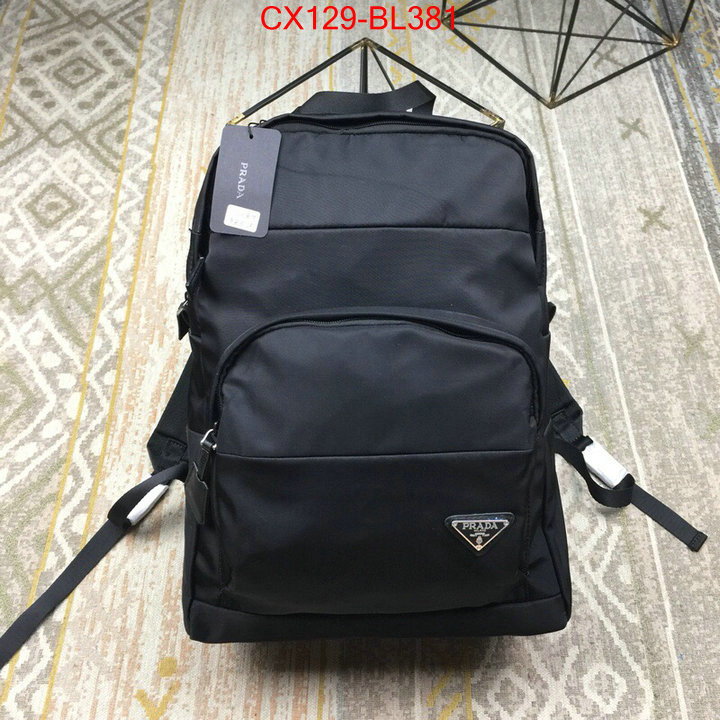 Prada Bags(4A)-Backpack-,aaaaa replica ,ID: BL381,$:129USD