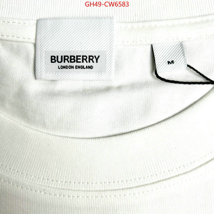 Clothing-Burberry,copy aaaaa , ID: CW6583,$: 49USD
