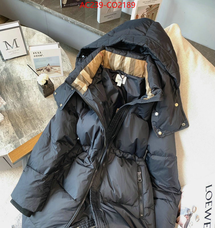 Down jacket Women-Burberry,wholesale imitation designer replicas , ID: CO2189,$: 239USD