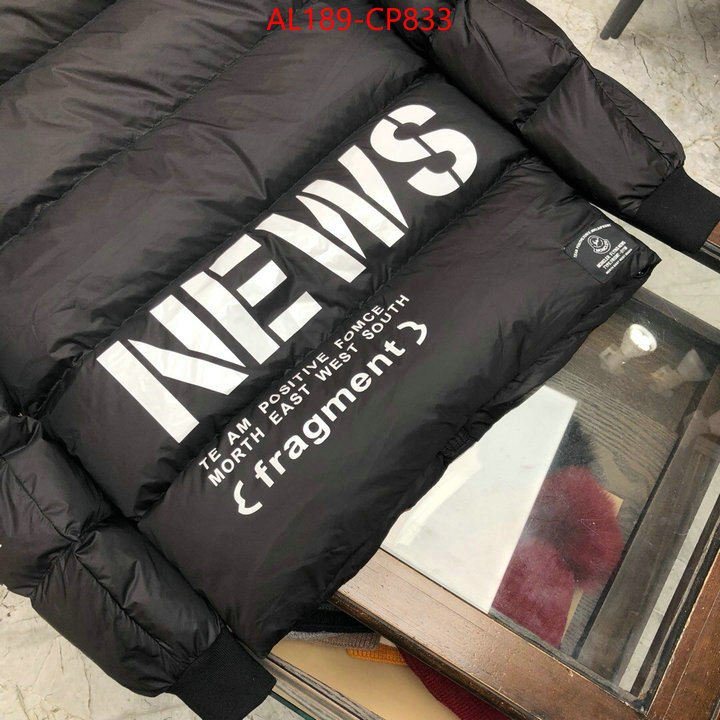 Down jacket Men-Moncler,same as original , ID: CP833,$:189USD