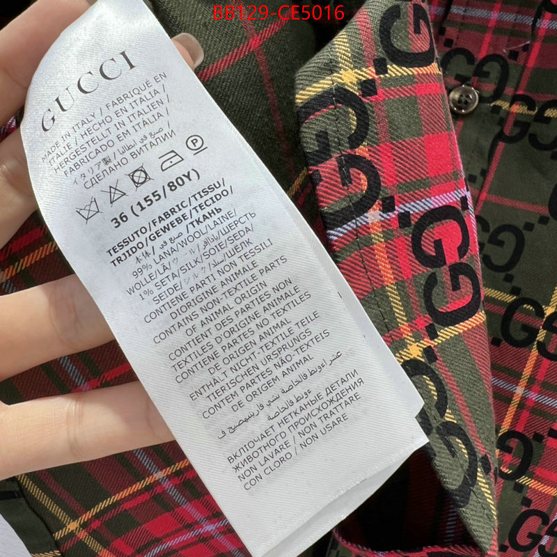 Clothing-Gucci,wholesale sale , ID: CE5016,$: 129USD