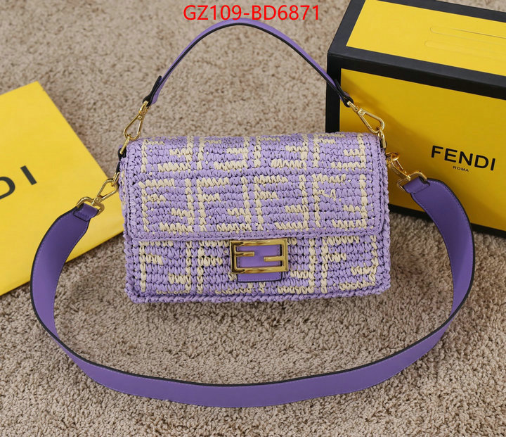 Fendi Bags(4A)-Baguette-,high quality happy copy ,ID: BD6871,$: 109USD