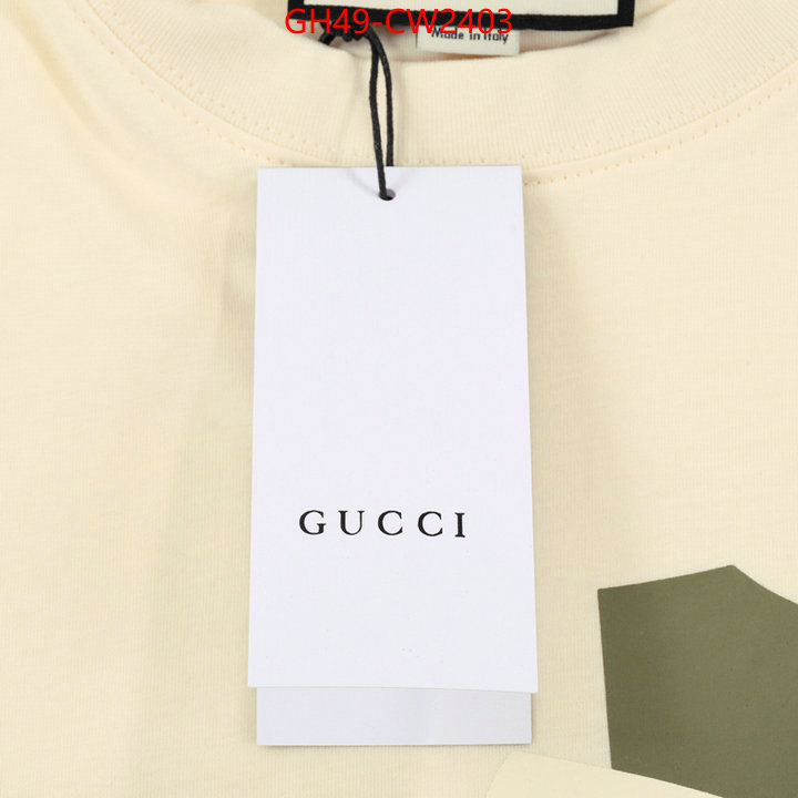 Clothing-Gucci,designer 7 star replica , ID: CW2403,$: 49USD