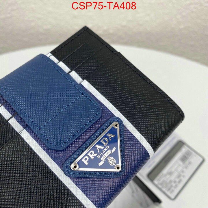 Prada Bags(TOP)-Wallet,ID:TA408,$: 75USD