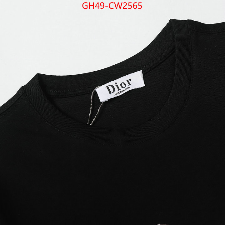 Clothing-Dior,replica 2023 perfect luxury , ID: CW2565,$: 49USD