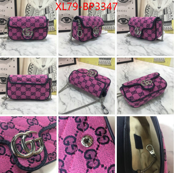 Gucci Bags(4A)-Marmont,2023 replica wholesale cheap sales online ,ID: BP3347,$: 79USD