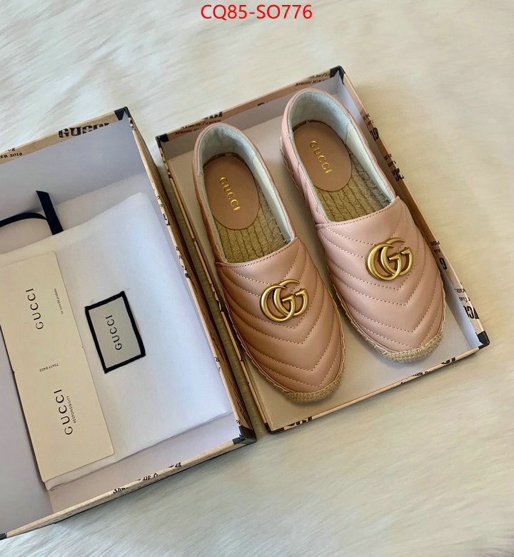 Women Shoes-Gucci,best quality replica , ID: SO776,$: 85USD