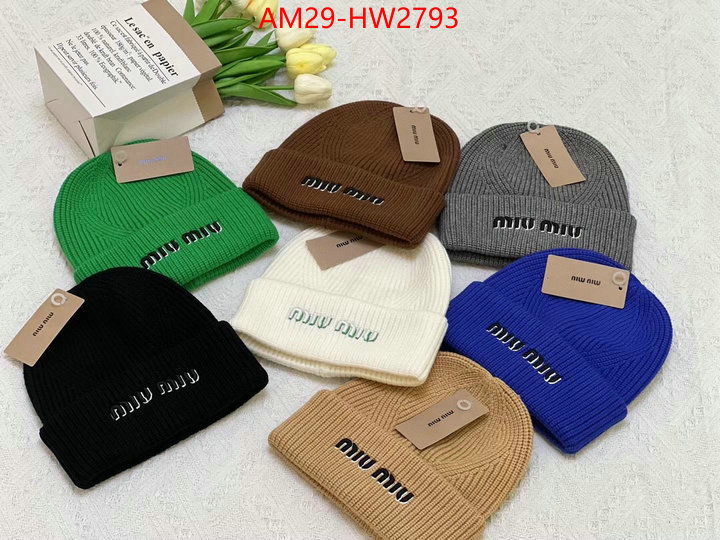 Cap (Hat)-Miu Miu,top quality designer replica , ID: HW2793,$: 29USD
