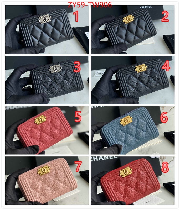 Chanel Bags(TOP)-Wallet-,ID: TW906,$: 59USD