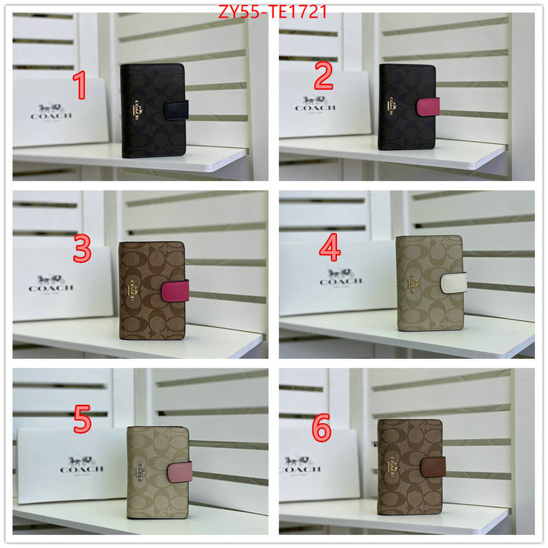 Coach Bags(4A)-Wallet,replica 1:1 ,ID: TE1721,$: 55USD