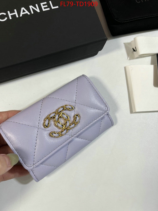 Chanel Bags(TOP)-Wallet-,ID: TD1909,$: 79USD